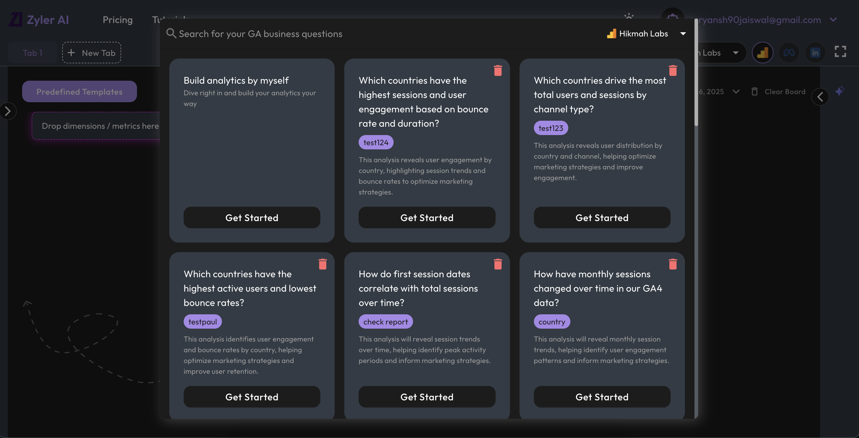 ZylerAI Dashboard